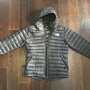 The North Face Black Hooded Puffer Jacket